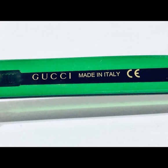 Gucci Men's Sunglasses Havana Brown w/ Green; Gray - Picture 7 of 8